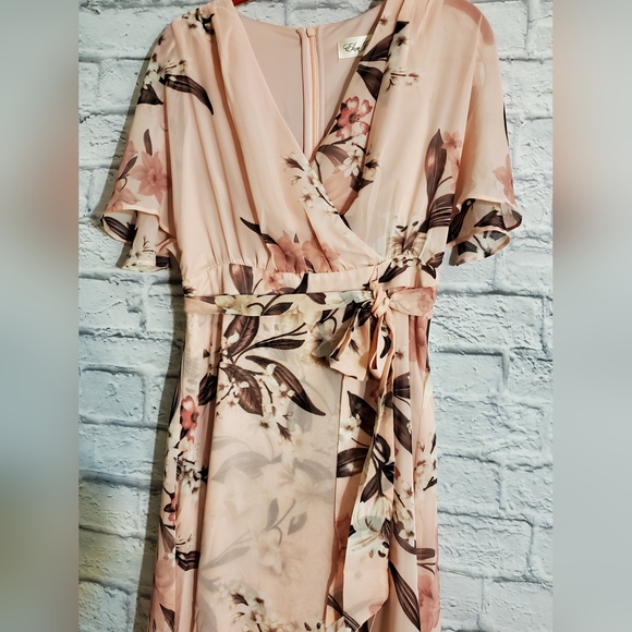 💝Eliza J Hi-Lo Blush Maxi Dress - Picture 9 of 14